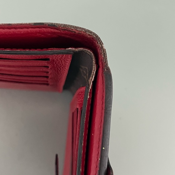Louis Vuitton Cerise Pallas Compact Monogram & Red Leather Wallet CA4175 - Picture 14 of 17